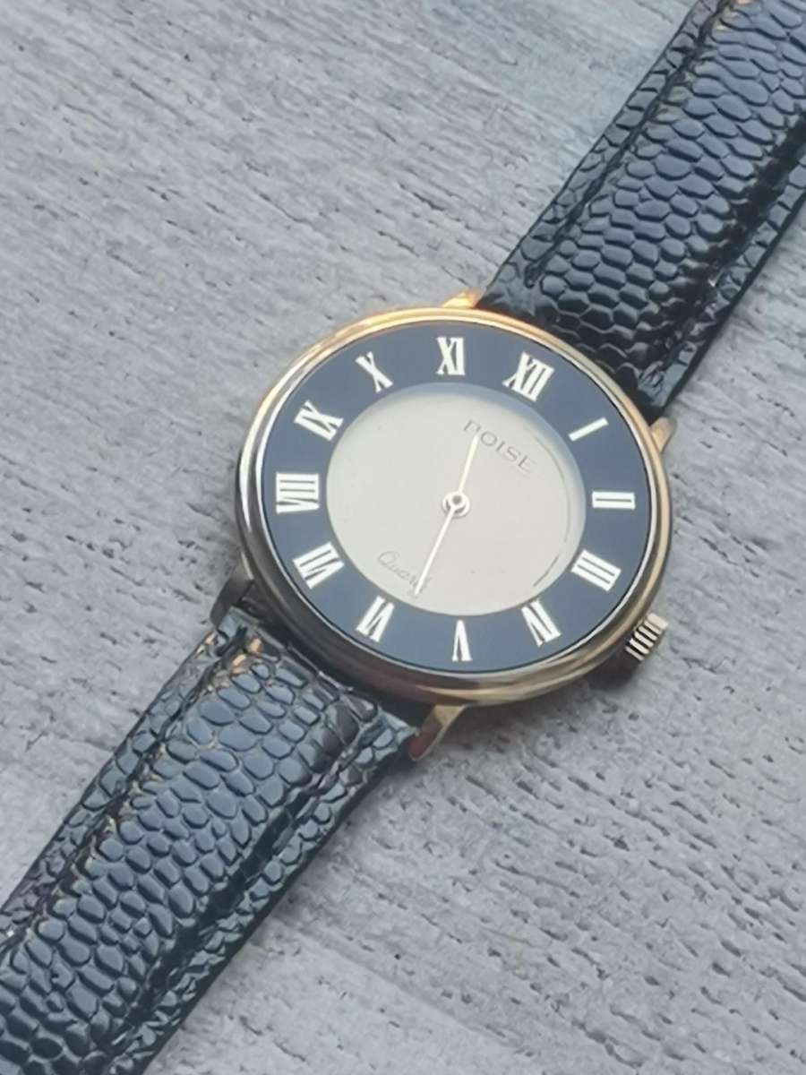 MENS VINTAGE POISE WATCH IN EXCELLENT WORKING CONDITION