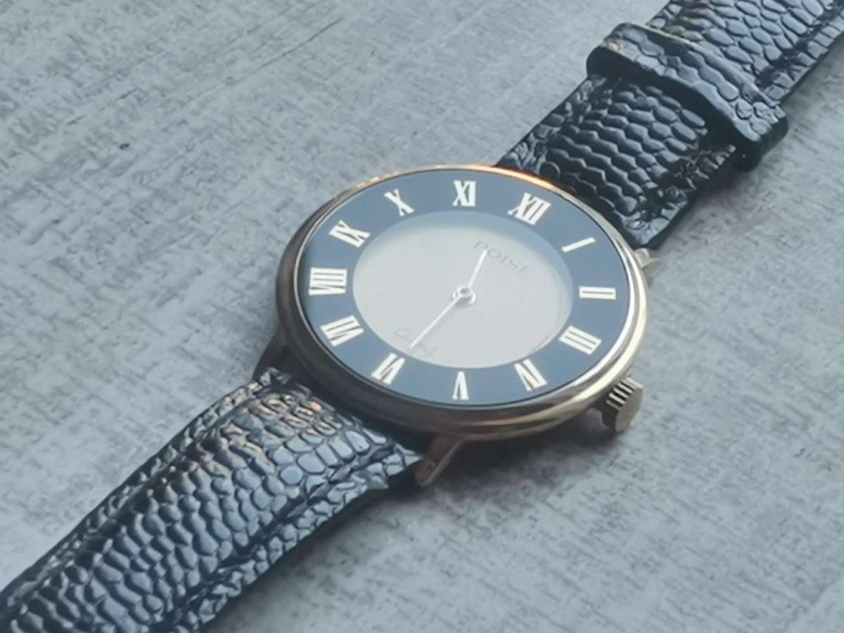 MENS VINTAGE POISE WATCH IN EXCELLENT WORKING CONDITION