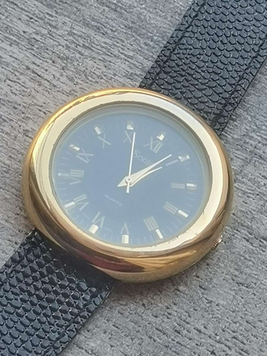 MENS VINTAGE SONIC GOLD PLATED WATCH IN EXCELLENT WORKING CONDITION