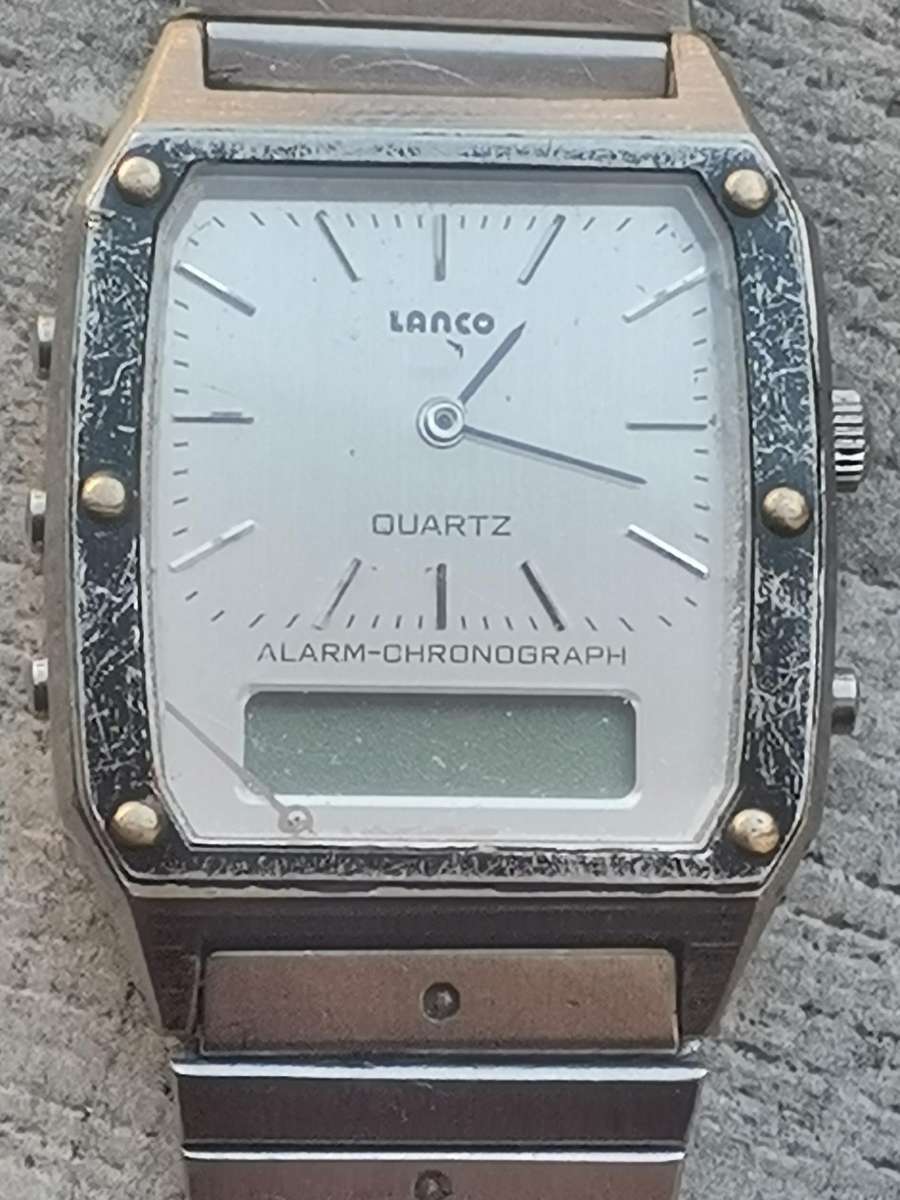 MENS VINTAGE DIGITAL WATCH COLLECTION - CITIZEN, LANCO AND CONVOY - BIDDING FOR ALL 3 WATCHES