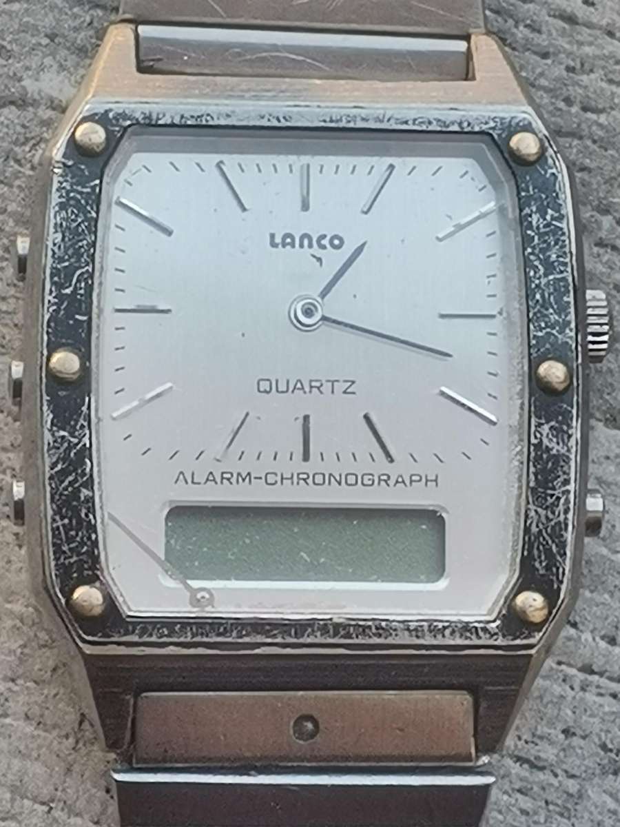 MENS VINTAGE DIGITAL WATCH COLLECTION - CITIZEN, LANCO AND CONVOY - BIDDING FOR ALL 3 WATCHES