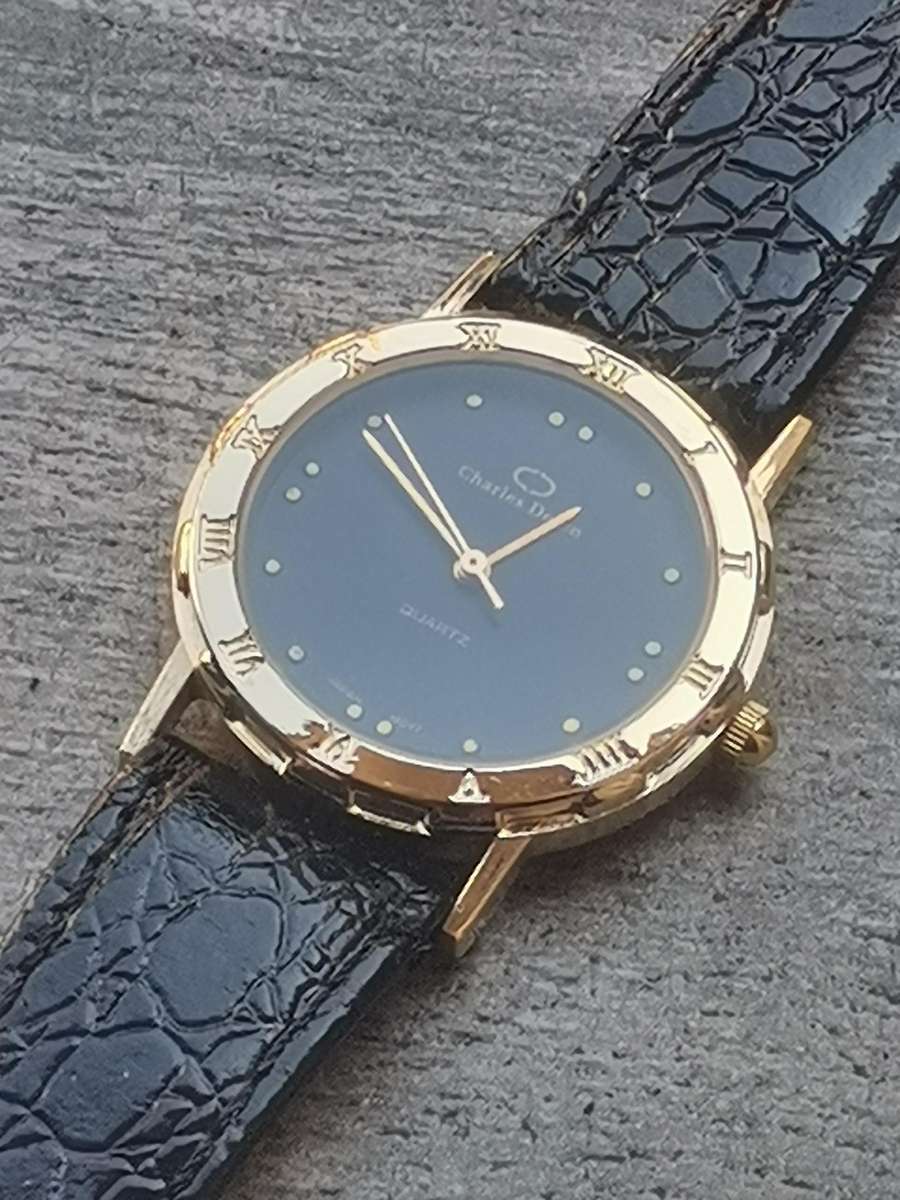 MENS CHARLES DELON GOLD PLATED WATCH IN EXCELLENT WORKING CONDITION