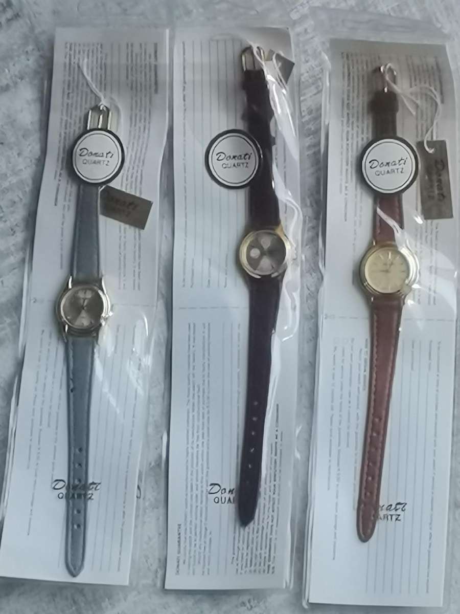 LADIES DONATI WATCH COLLECTION ALL IN EXCELLENT WORKING CONDITION - BIDDING FOR ALL 3 WATCHES