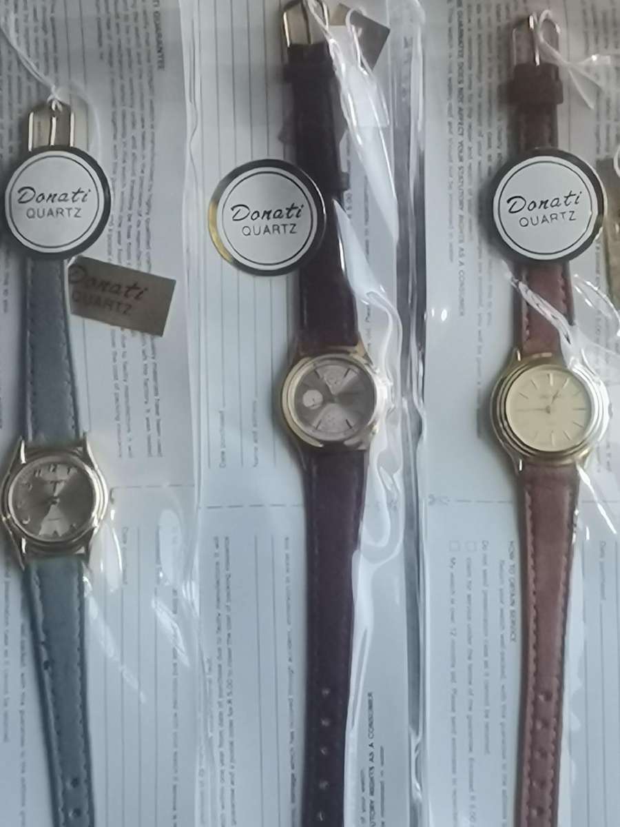 LADIES DONATI WATCH COLLECTION ALL IN EXCELLENT WORKING CONDITION - BIDDING FOR ALL 3 WATCHES