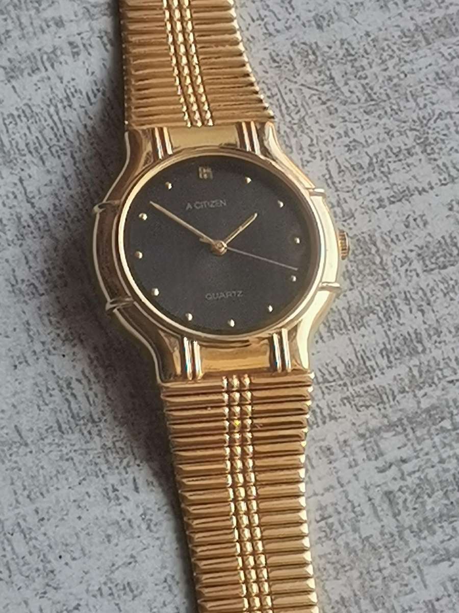 MENS VINTAGE ACITIZEN GOLD WATCH IN EXCELLENT WORKING CONDITION