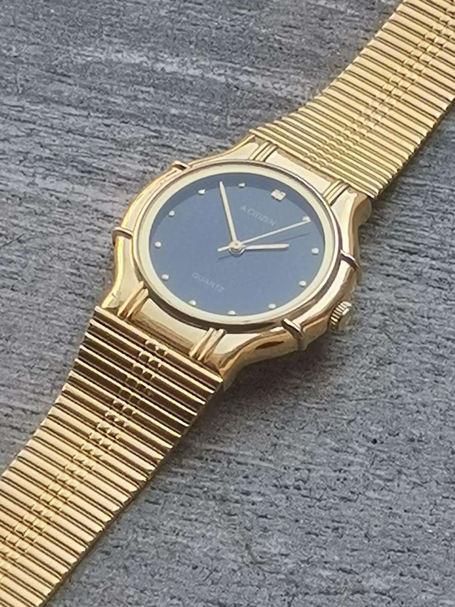 MENS VINTAGE ACITIZEN GOLD WATCH IN EXCELLENT WORKING CONDITION