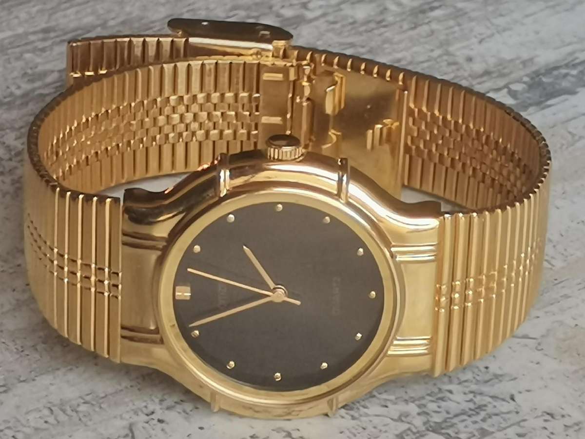 MENS VINTAGE ACITIZEN GOLD WATCH IN EXCELLENT WORKING CONDITION