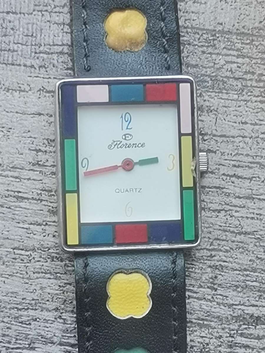 LADIES FLORENCE COLOURFUL WATCH IN EXCELLENT WORKING CONDITION