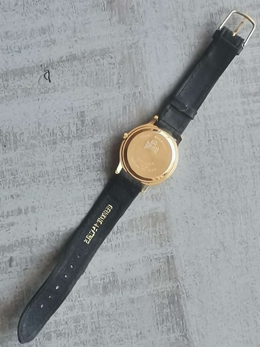 Men's Vintage Romano 18K Gold Plated Watch