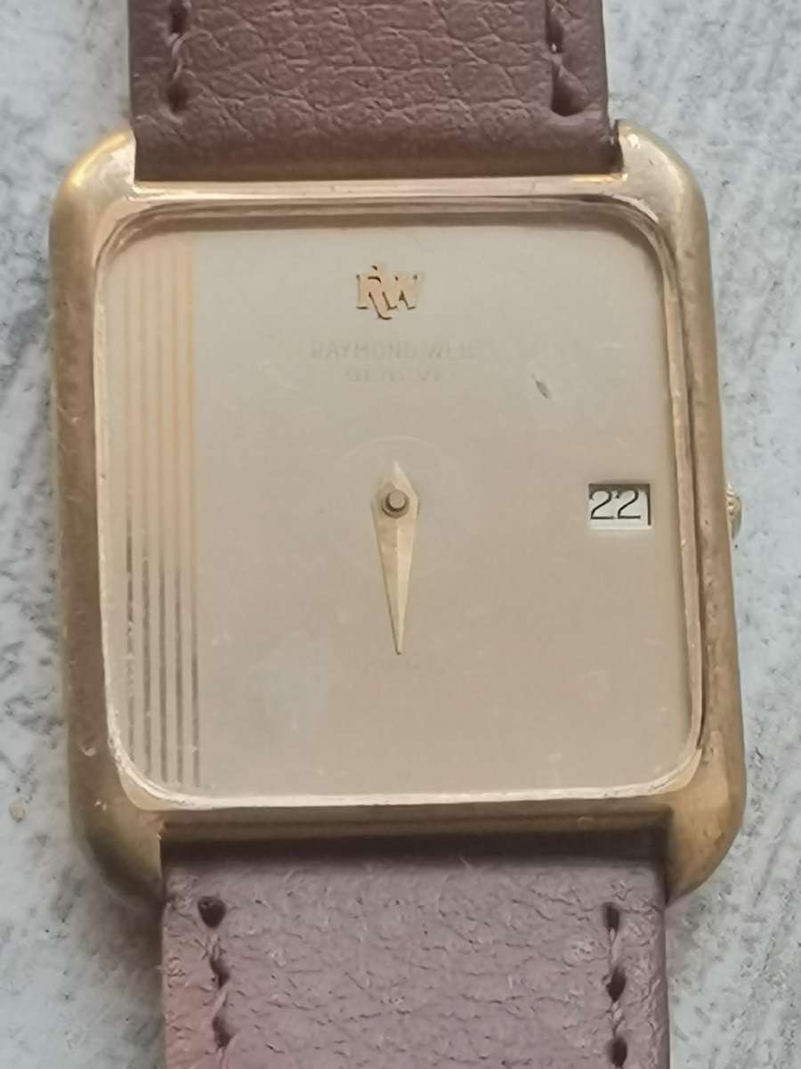 MENS RAYMOND WEIL SWISS WATCH FOR SPARES OR REPAIRS - UNTESTED