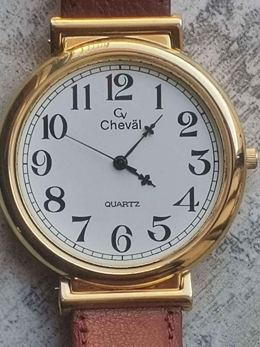 LADIES CHEVAL WATCH WITH HUGE 42MM DIAL IN EXCELLENT WORKING CONDITION