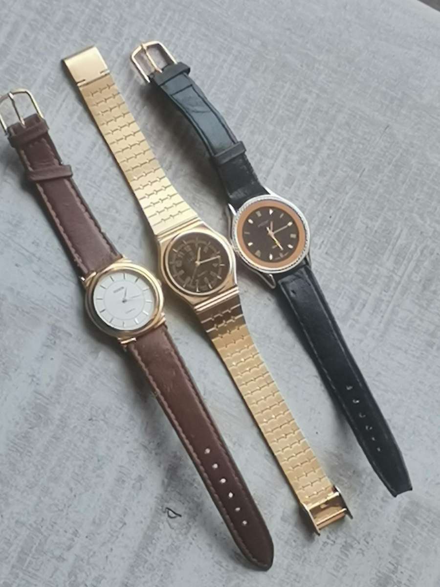 MENS WATCH COLLECTION ALL IN EXCELLENT WORKING CONDITION - BIDDING FOR ALL 3 WATCHES