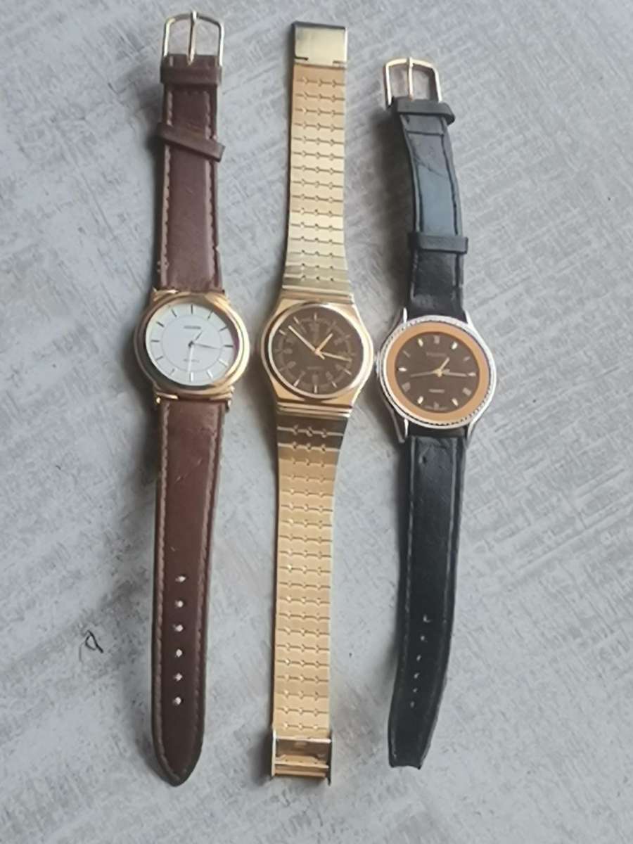 MENS WATCH COLLECTION ALL IN EXCELLENT WORKING CONDITION - BIDDING FOR ALL 3 WATCHES