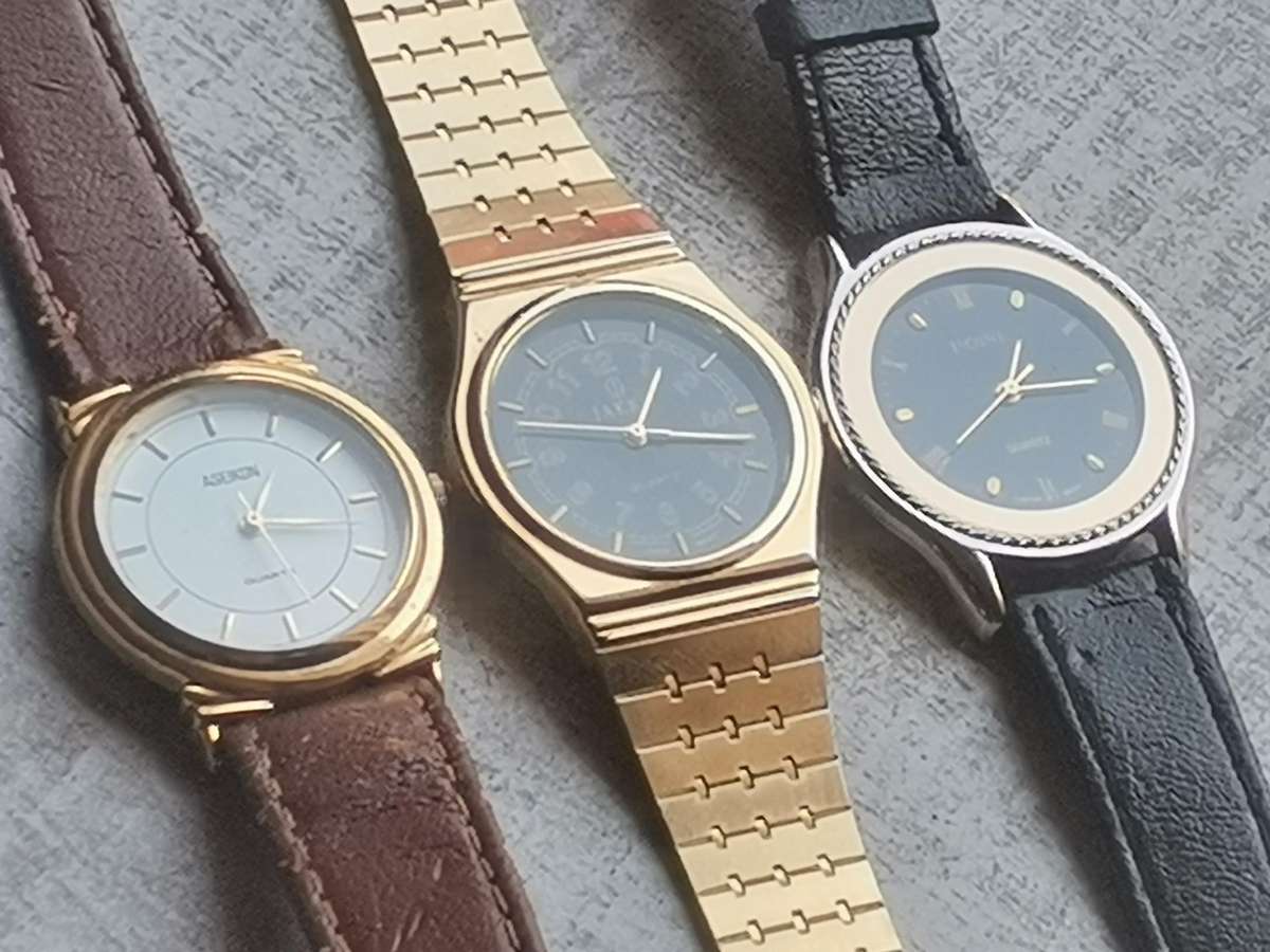 MENS WATCH COLLECTION ALL IN EXCELLENT WORKING CONDITION - BIDDING FOR ALL 3 WATCHES