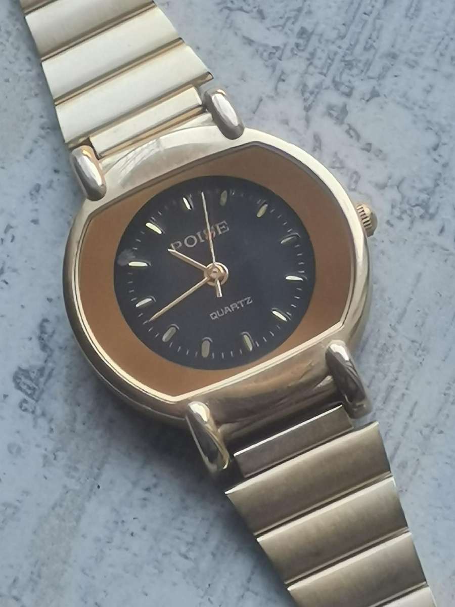 ELEGANT LADIES POISE GOLD WATCH IN EXCELLENT WORKING CONDITION