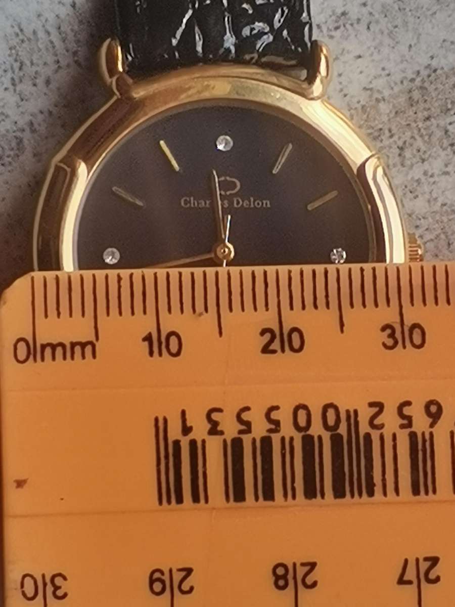 MENS CHARLES DELON GOLD PLATED WATCH IN EXCELLENT WORKING CONDITION