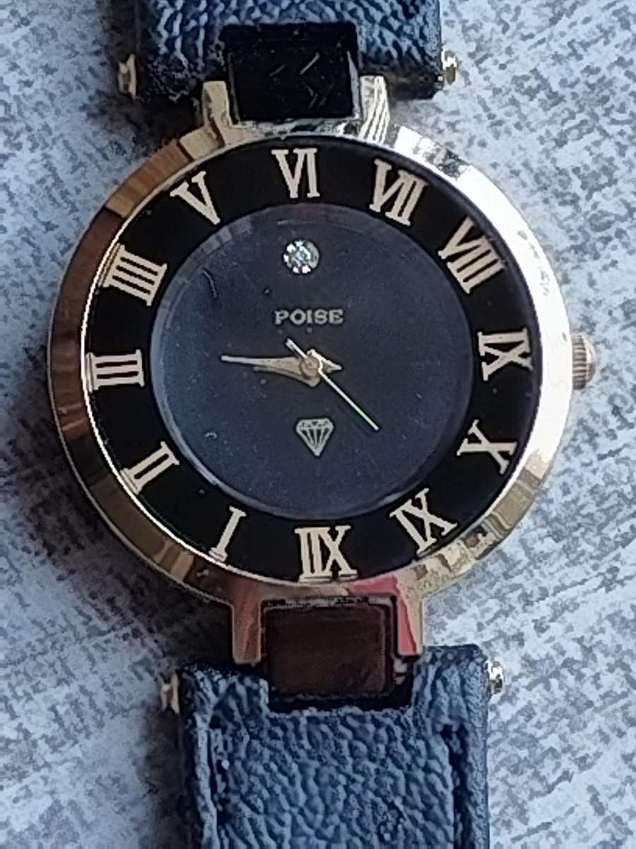 MENS POISE GOLD PLATED WATCH IN EXCELLENT WORKING CONDITION