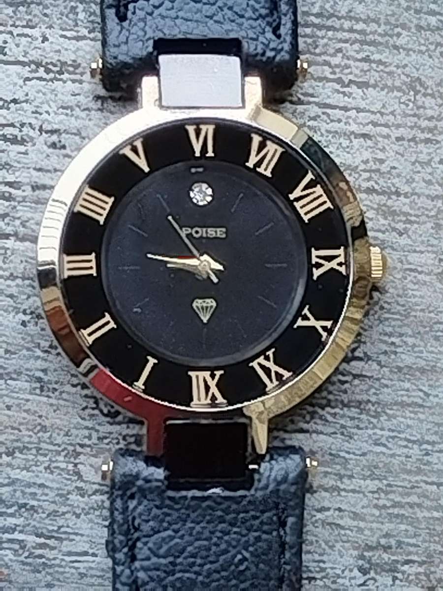 MENS POISE GOLD PLATED WATCH IN EXCELLENT WORKING CONDITION