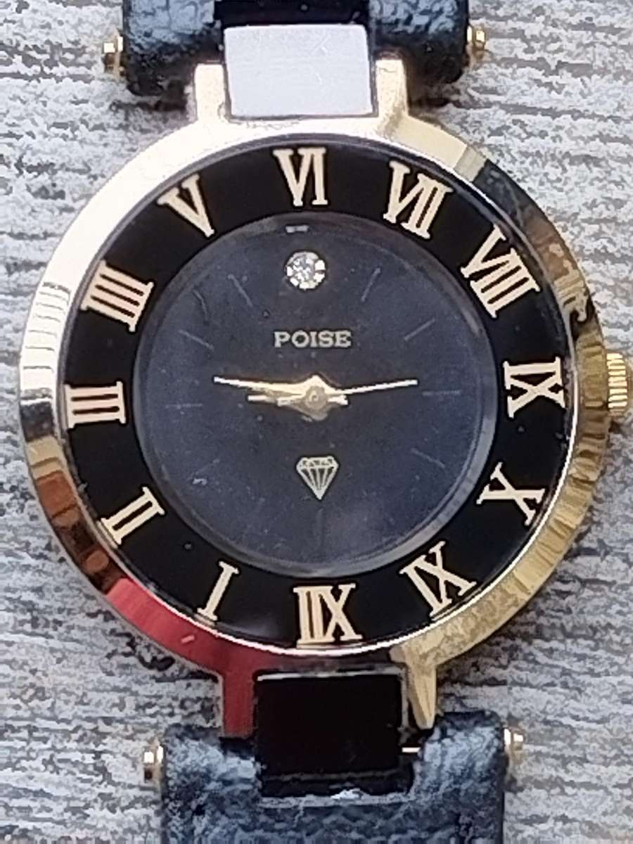 MENS POISE GOLD PLATED WATCH IN EXCELLENT WORKING CONDITION