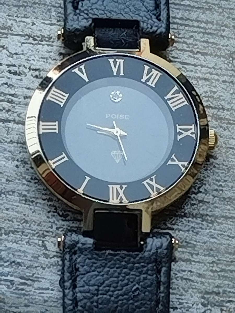 MENS POISE GOLD PLATED WATCH IN EXCELLENT WORKING CONDITION