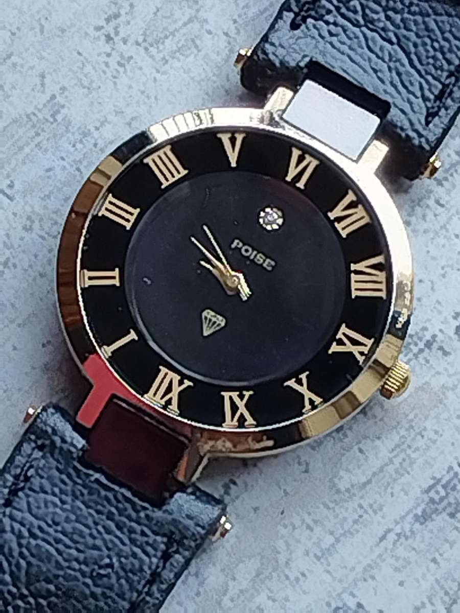 MENS POISE GOLD PLATED WATCH IN EXCELLENT WORKING CONDITION