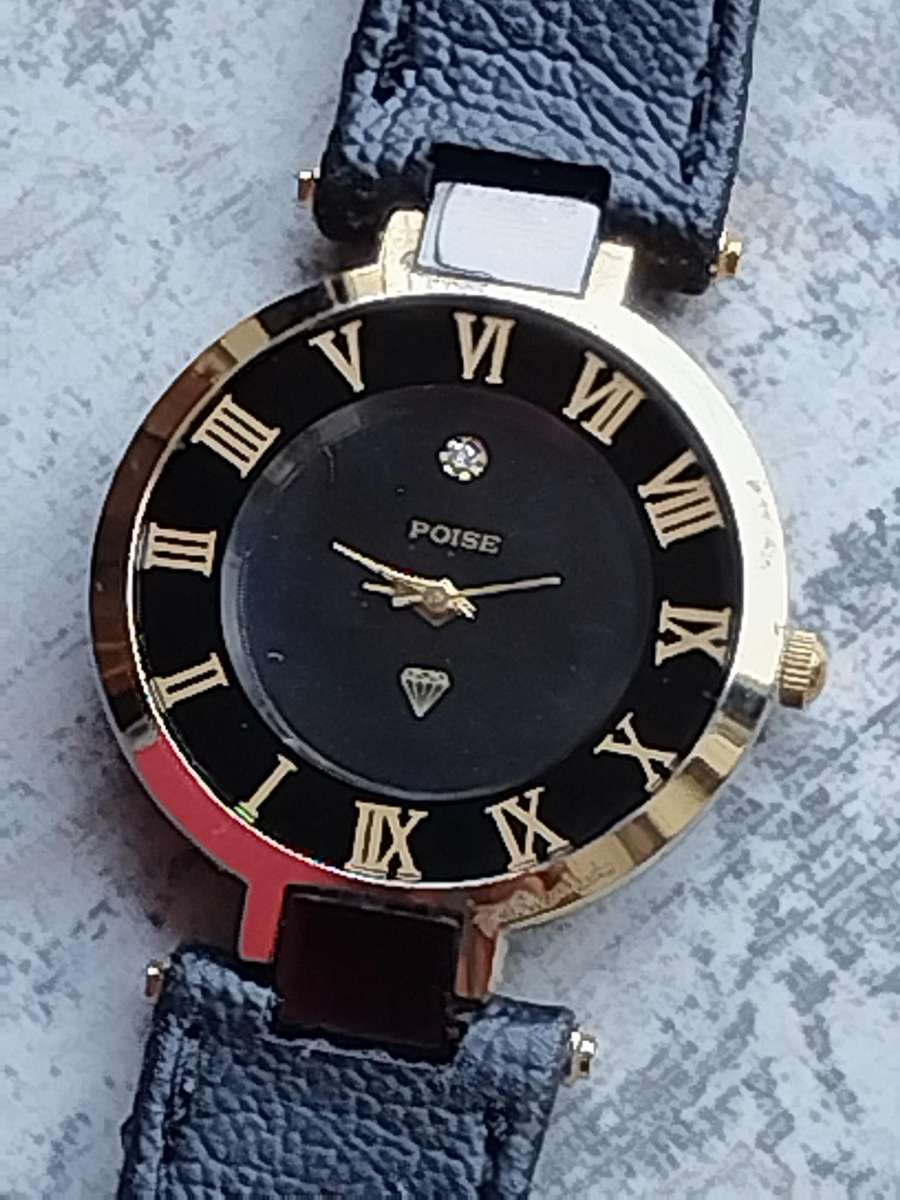 MENS POISE GOLD PLATED WATCH IN EXCELLENT WORKING CONDITION