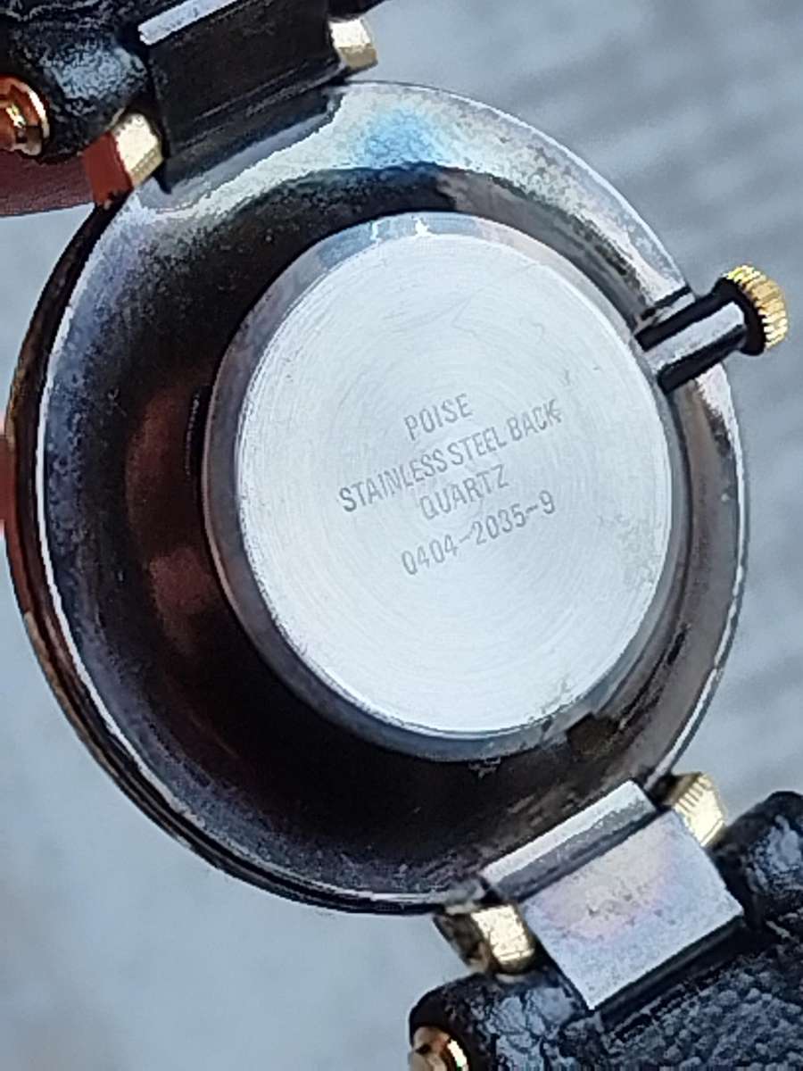 MENS POISE GOLD PLATED WATCH IN EXCELLENT WORKING CONDITION