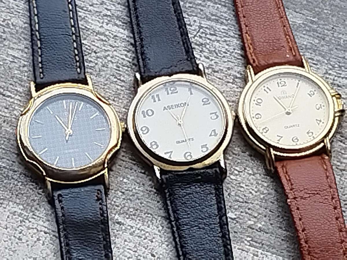 MENS WATCH COLLECTION ALL IN EXCELLENT WORKING CONDITION - BIDDING FOR ALL 3 WATCHES