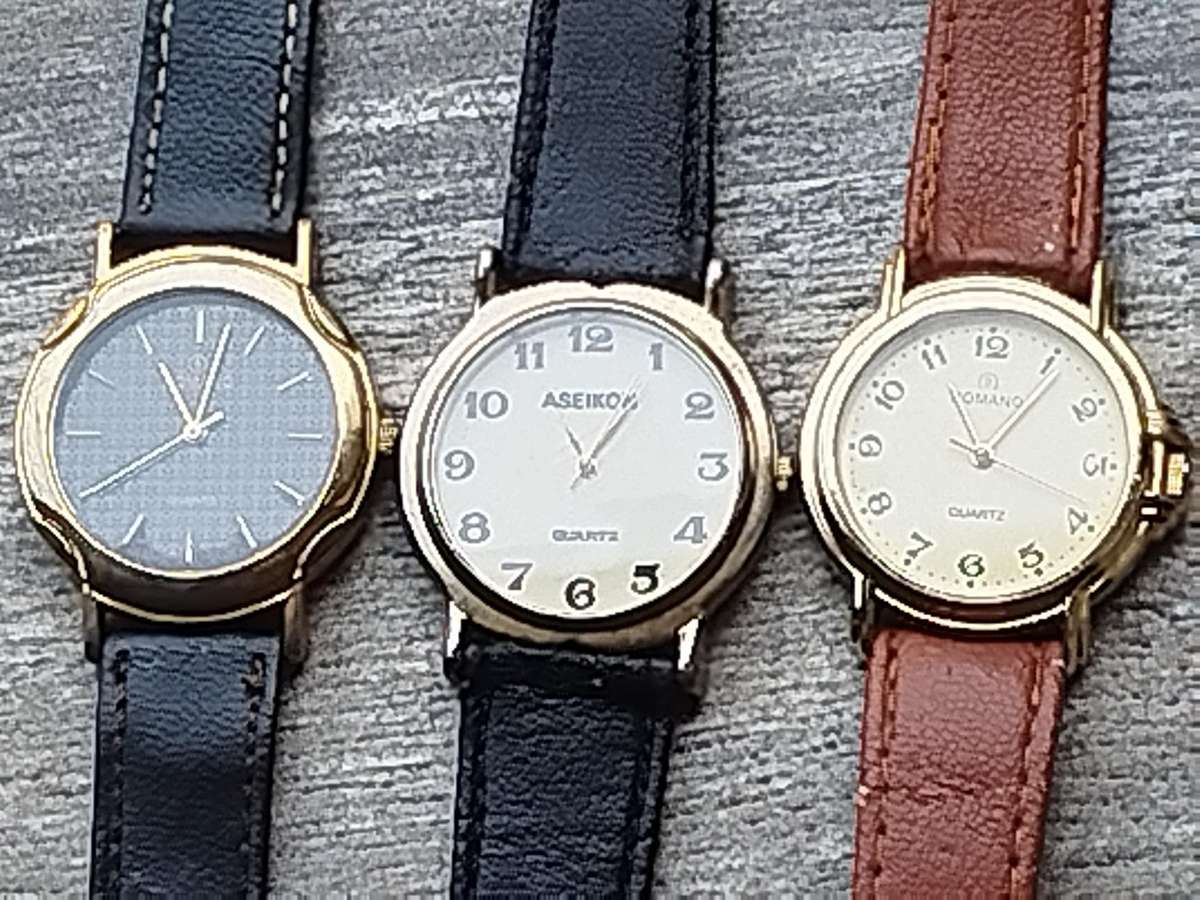 MENS WATCH COLLECTION ALL IN EXCELLENT WORKING CONDITION - BIDDING FOR ALL 3 WATCHES