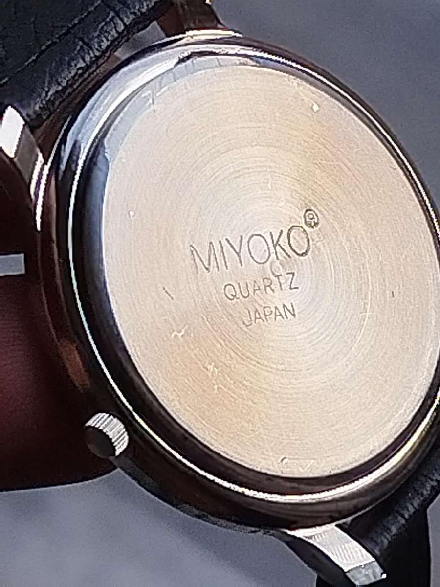 LADIES MIYOKO WATCH WITH HUGE 43MM DIAL IN EXCELLENT WORKING CONDITION