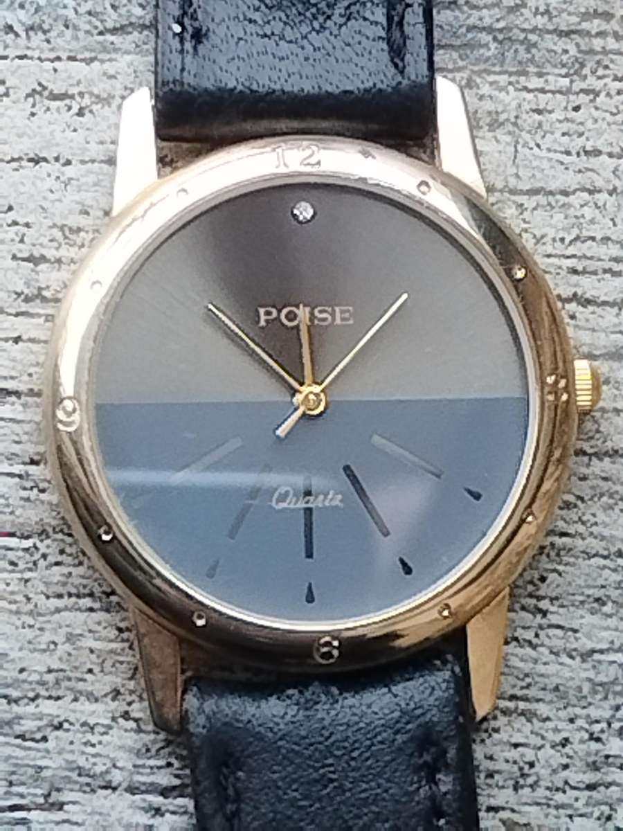 MENS VINTAGE POISE WATCH IN EXCELLENT WORKING CONDITION