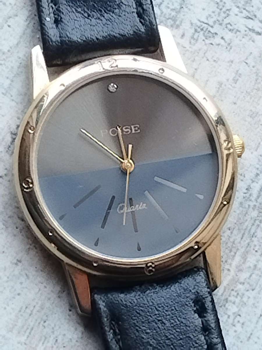 MENS VINTAGE POISE WATCH IN EXCELLENT WORKING CONDITION