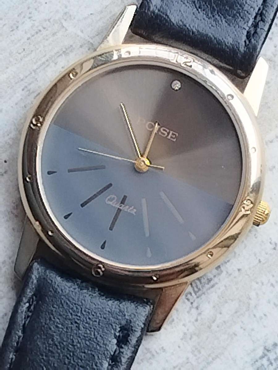 MENS VINTAGE POISE WATCH IN EXCELLENT WORKING CONDITION