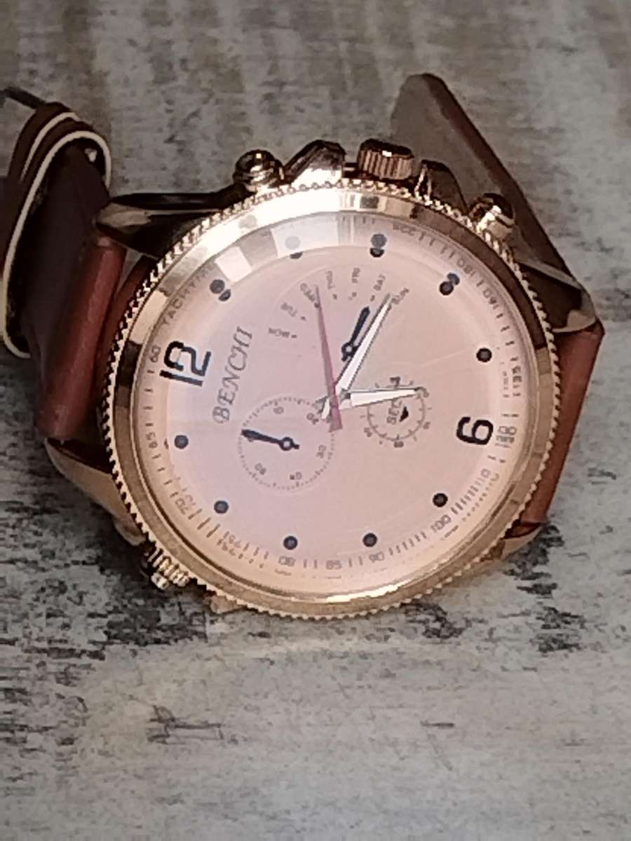 MENS BENCHI HUGE 50MM DIAL WATCH IN EXCELLENT WORKING CONDITION