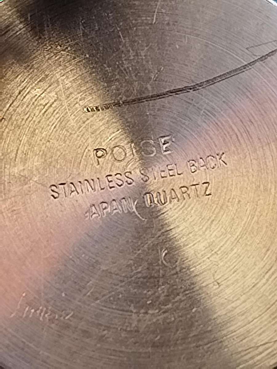 MENS VINTAGE POISE WATCH WITH ROTATING BEZEL IN EXCELLENT WORKING CONDITION