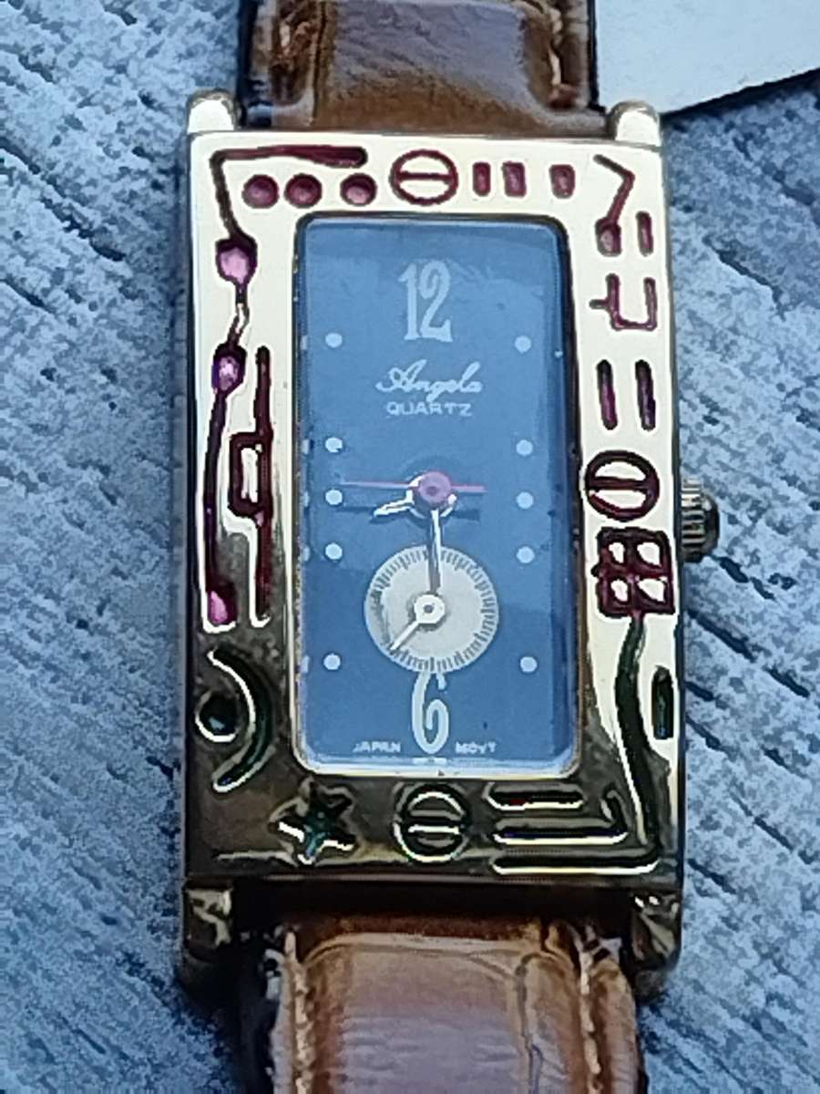 ELEGANT LADIES ANGELA GOLD WATCH IN EXCELLENT WORKING CONDITION