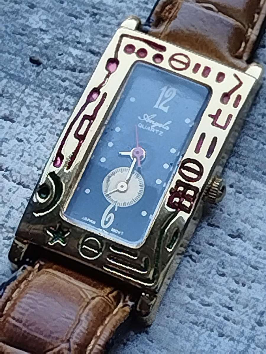 ELEGANT LADIES ANGELA GOLD WATCH IN EXCELLENT WORKING CONDITION