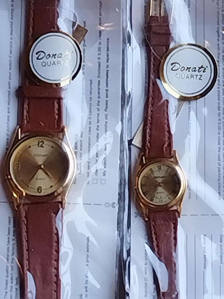 HIS AND HERS DONATI WATCH SET BOTH IN EXCELLENT WORKING CONDITION - BIDDING FOR BOTH