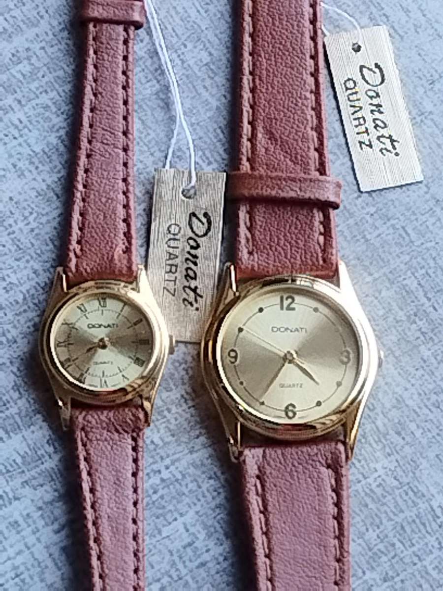 HIS AND HERS DONATI WATCH SET BOTH IN EXCELLENT WORKING CONDITION - BIDDING FOR BOTH