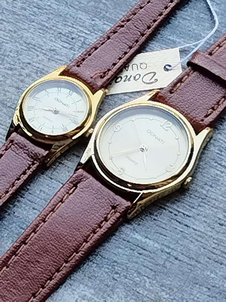 HIS AND HERS DONATI WATCH SET BOTH IN EXCELLENT WORKING CONDITION - BIDDING FOR BOTH