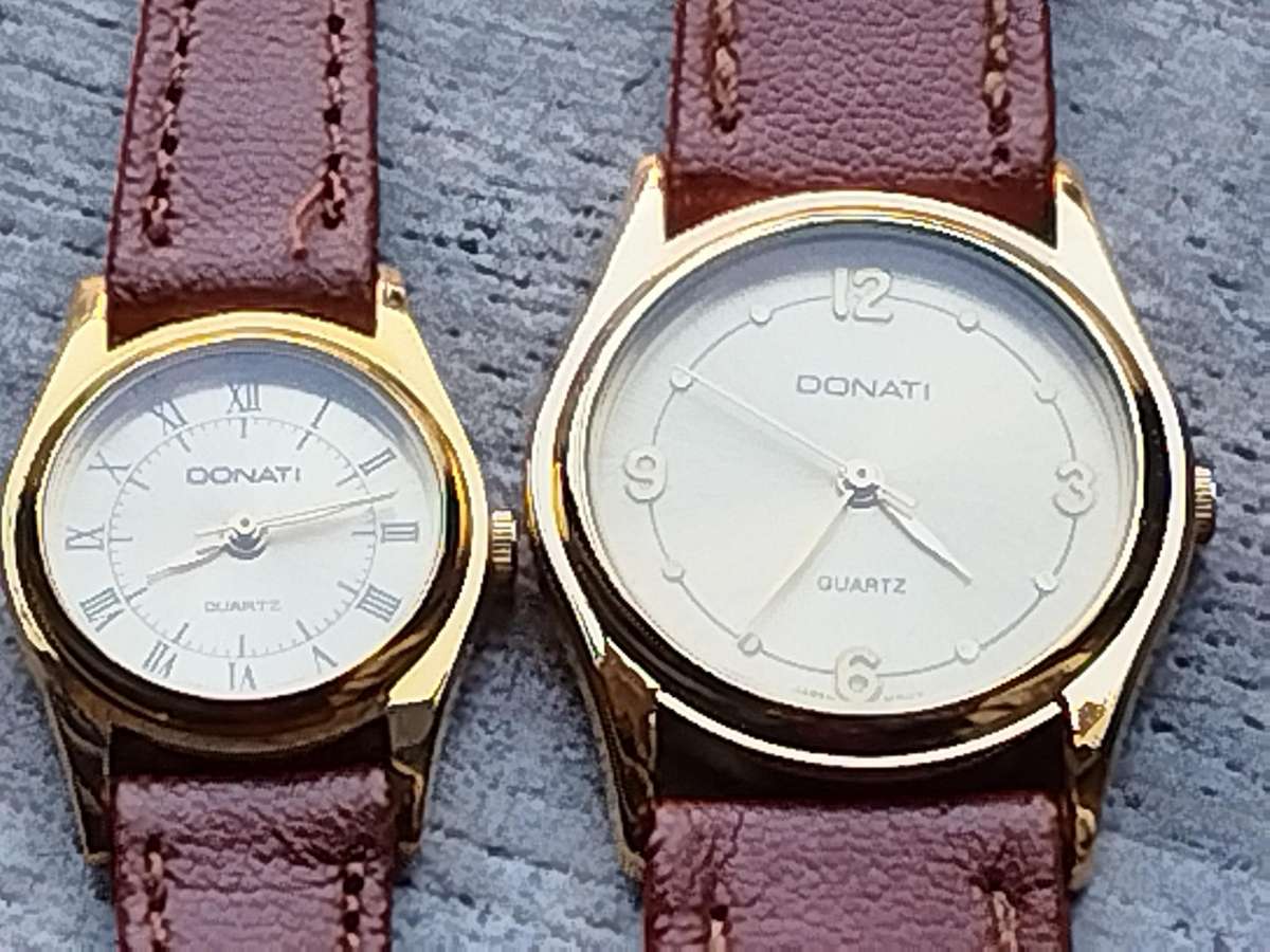 HIS AND HERS DONATI WATCH SET BOTH IN EXCELLENT WORKING CONDITION - BIDDING FOR BOTH