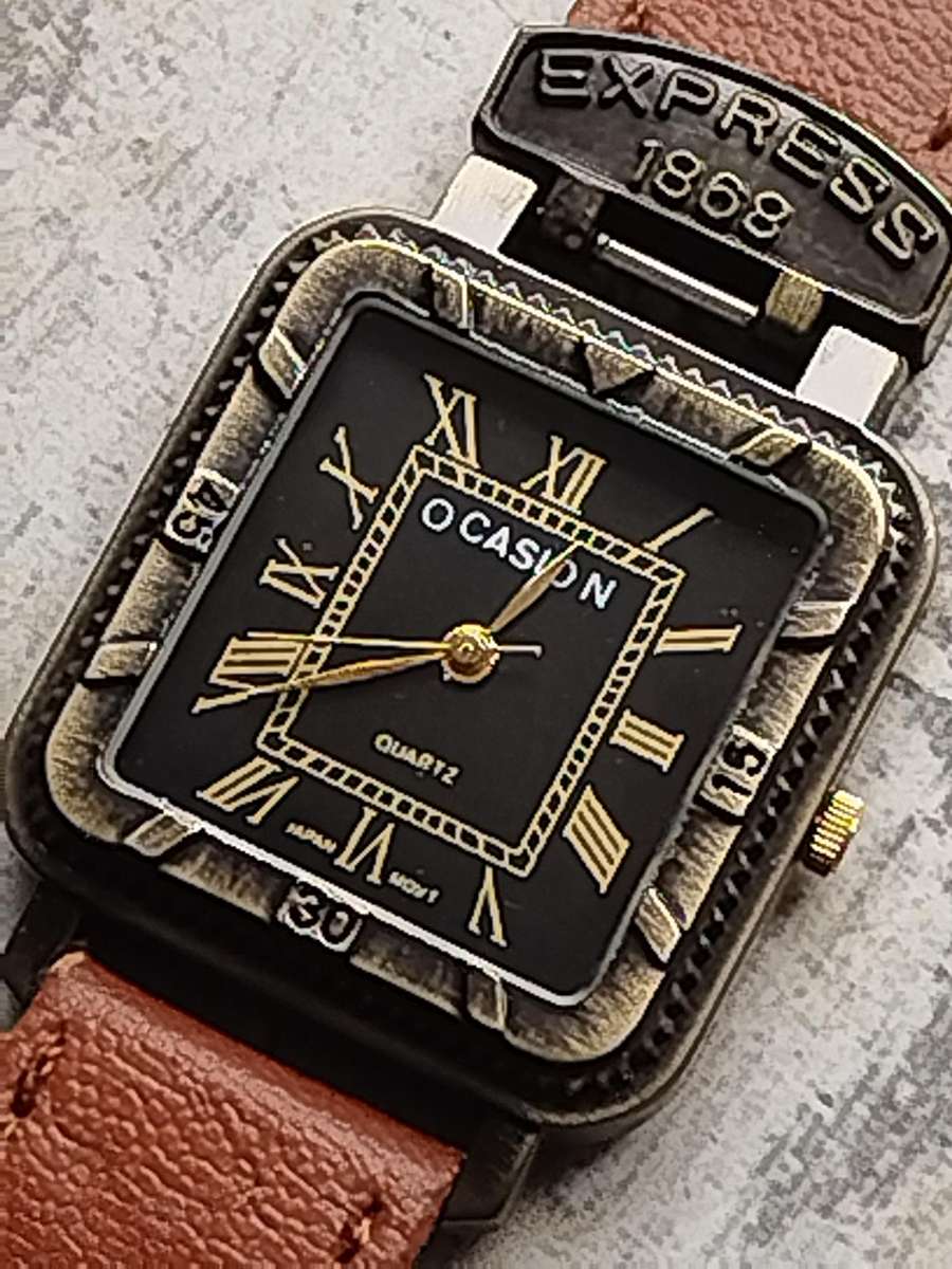 MENS VINTAGE OCASION EXPRESS WATCH IN EXCELLENT WORKING CONDITION