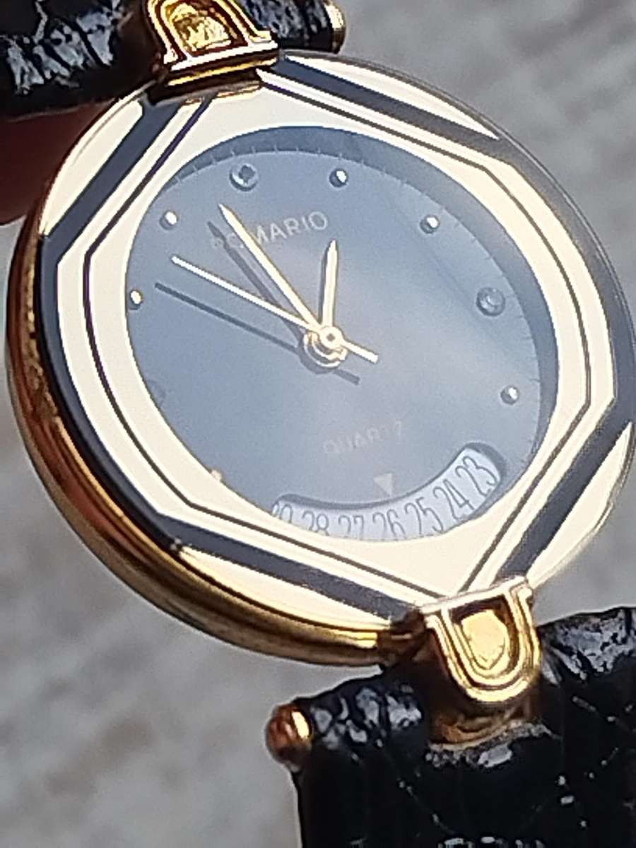 ELEGANT LADIES ROMARIO 18K GOLD ELECTROPLATED WATCH IN EXCELLENT WORKING CONDITION