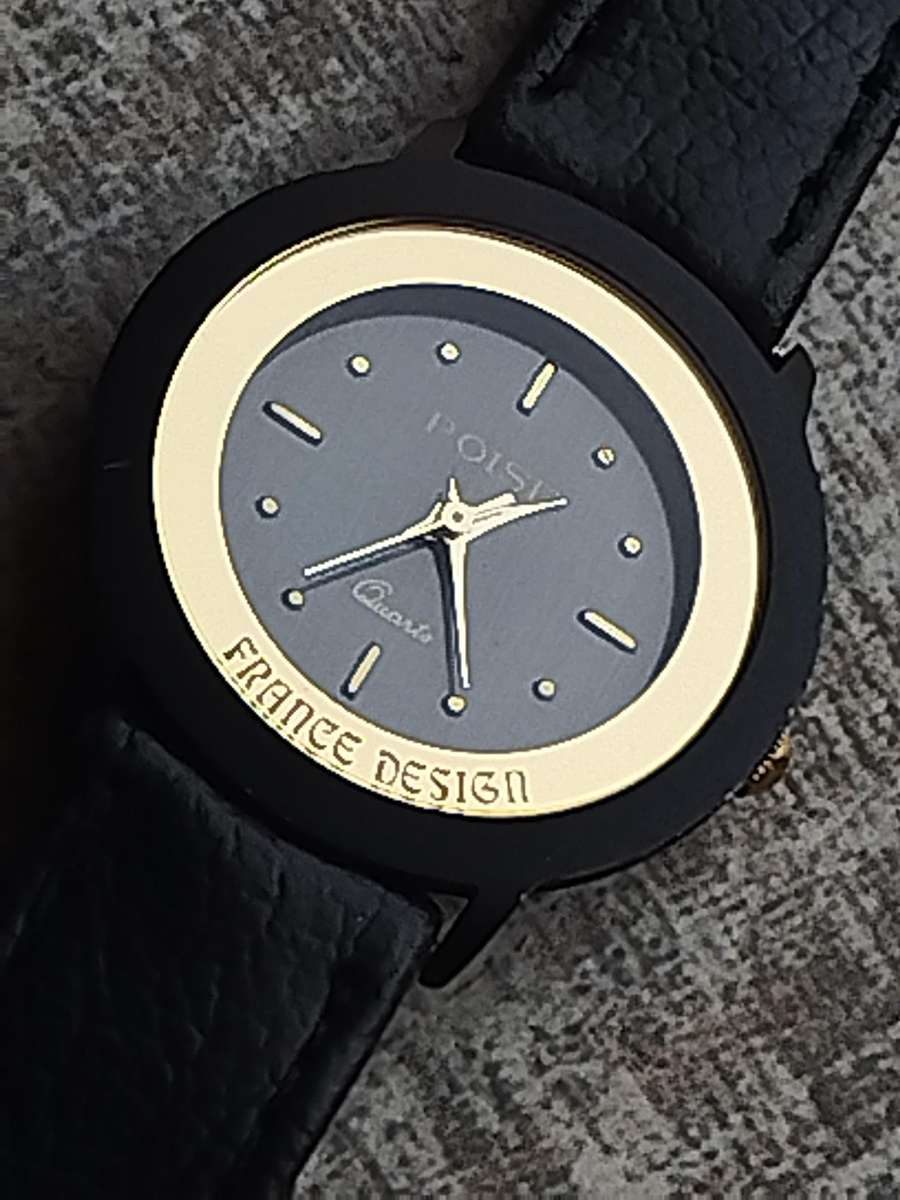 STUNNING AND ELEGANT LADIES POISE FRANCE DESIGN GOLD WATCH IN EXCELLENT WORKING CONDITION