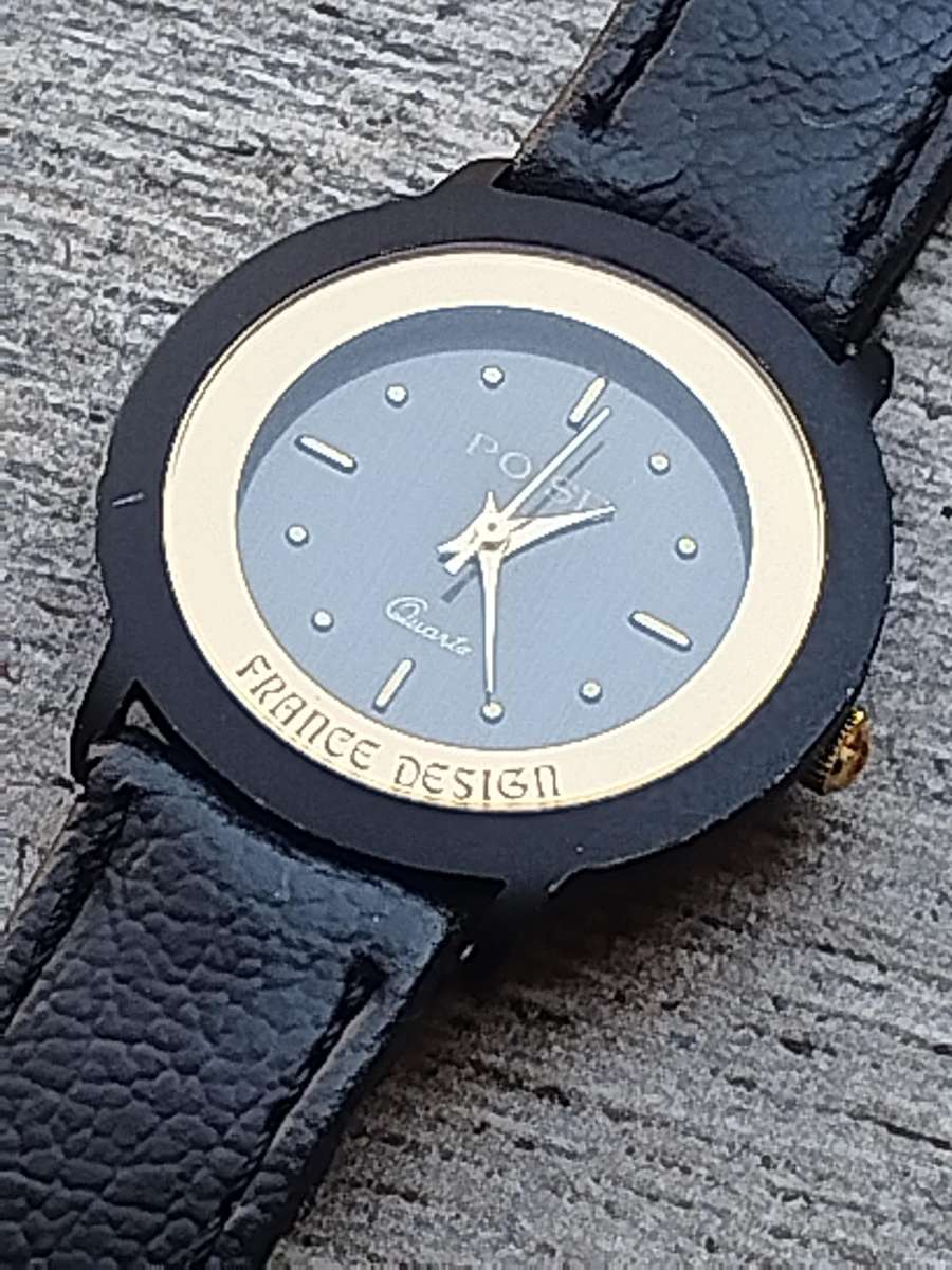 STUNNING AND ELEGANT LADIES POISE FRANCE DESIGN GOLD WATCH IN EXCELLENT WORKING CONDITION