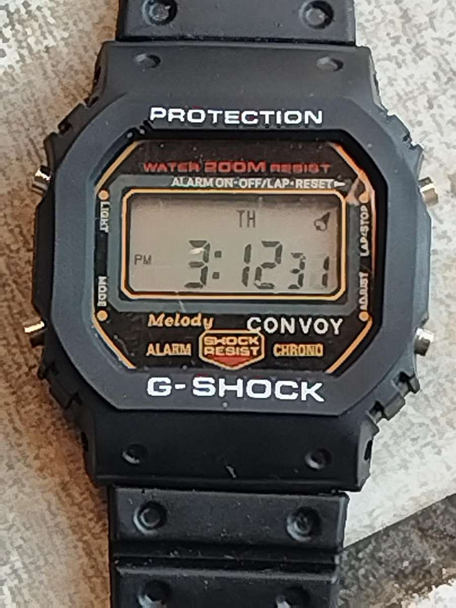MENS VINTAGE CONVOY G-SHOCK DIGITAL WATCH IN EXCELLENT WORKING CONDITION