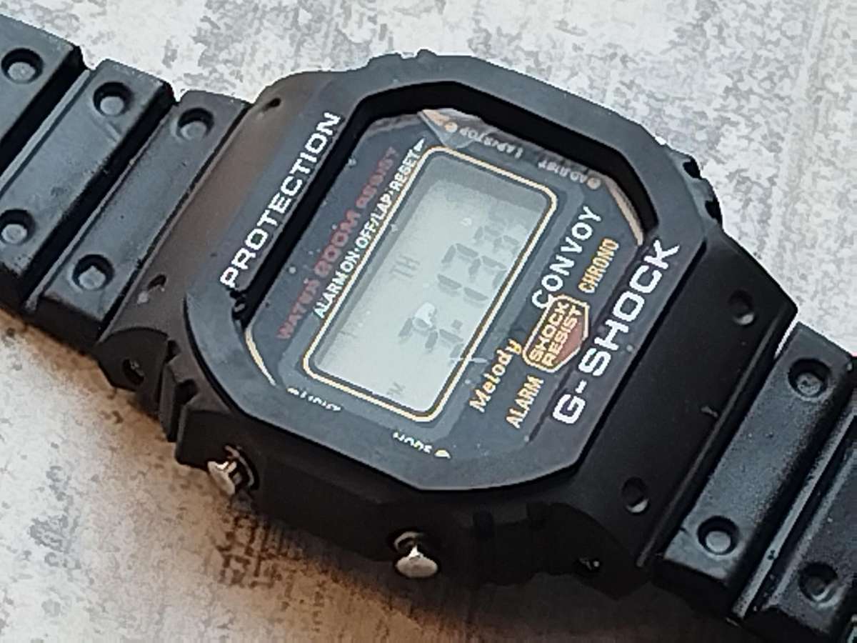 MENS VINTAGE CONVOY G-SHOCK DIGITAL WATCH IN EXCELLENT WORKING CONDITION