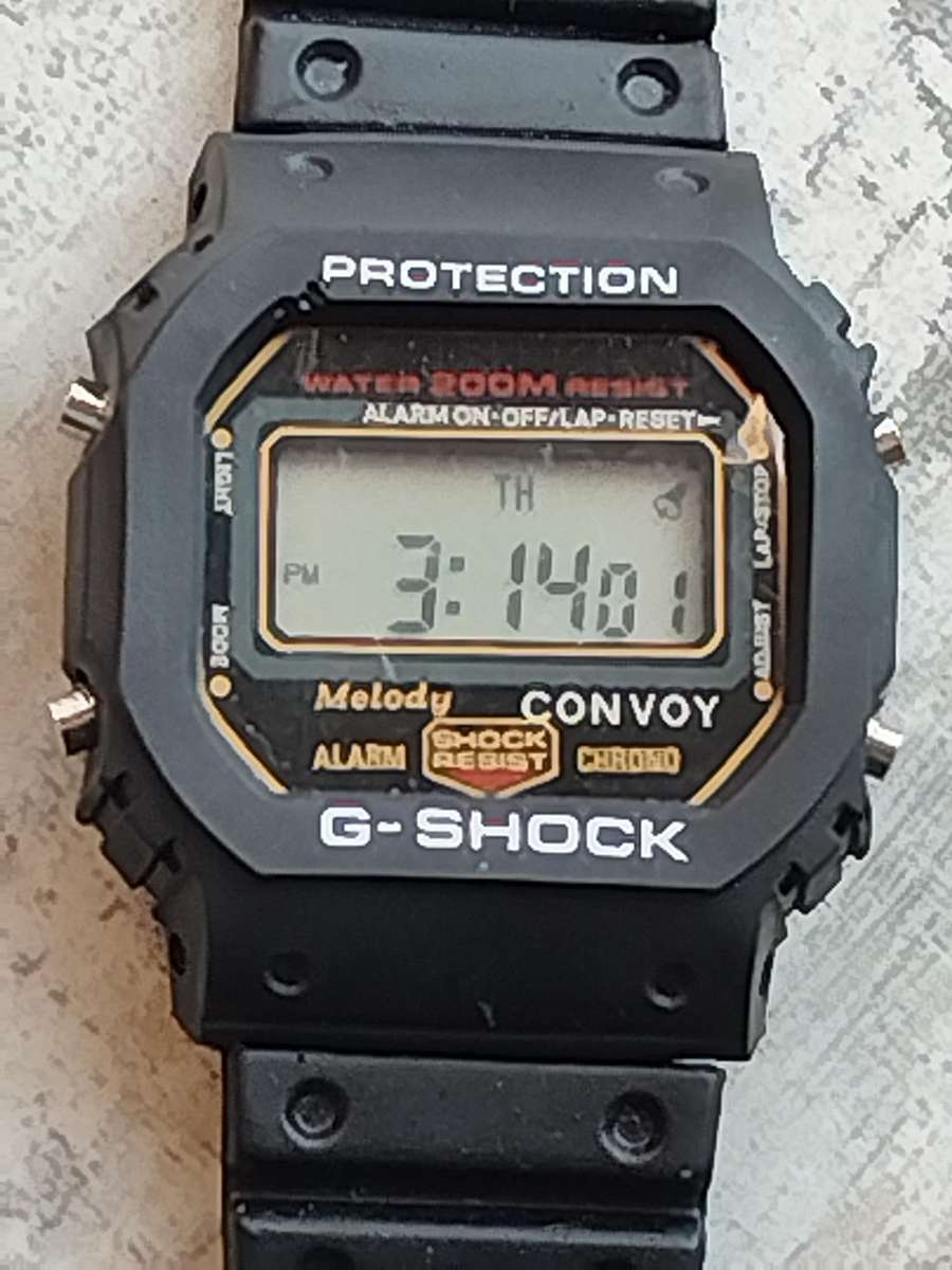 MENS VINTAGE CONVOY G-SHOCK DIGITAL WATCH IN EXCELLENT WORKING CONDITION
