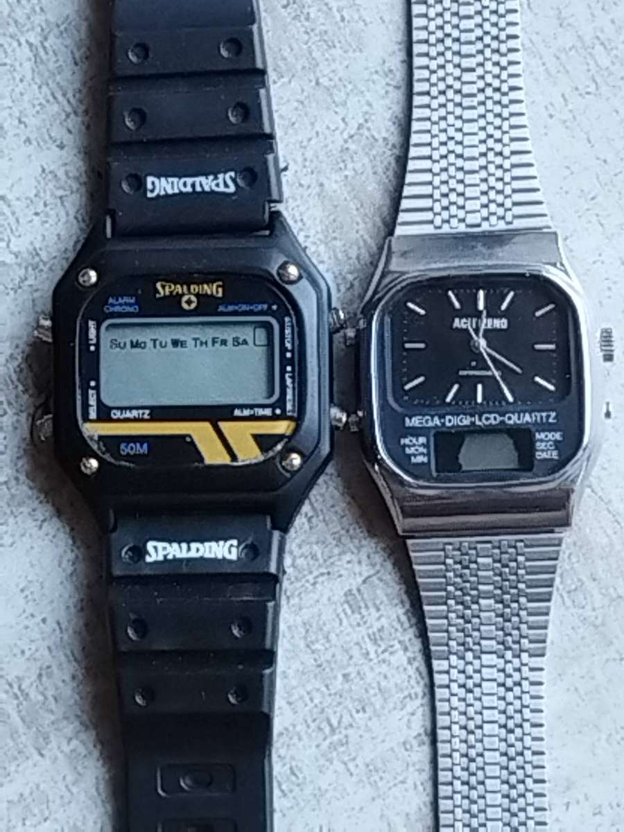 MENS DIGITAL WATCH COLLECTION - ALL UNTESTED SELLING FOR SPARES OR REPAIRS BIDDING FOR ALL 7 WATCHES