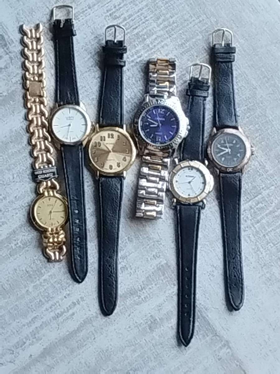 MENS WATCH COLLECTION ALL UNTESTED SELLING FOR SPARES OR REPAIRS - BIDDING FOR ALL 6 WATCHES
